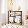 HOOBRO Console Table, Narrow Side Table, Sofa Table, 4-Tier Industrial