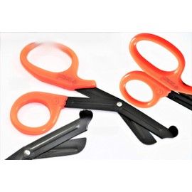 German Bandage Fluoride Coated Scissors Shears 7.5" Paramedic Nurse Instrument Tough Cut (CYNAMED)