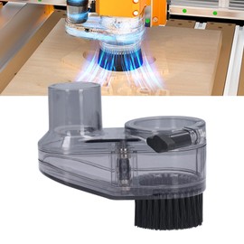 CNC Router Spindle Dust Collector, Height Adjustable, Magnetic Suction, Precise Engraving, CNC Router Dust Shoe, Nylon Brush, Easy to Install for the Machine