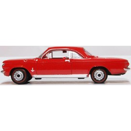 Oxford Diecast Chevy Corvair Coupe 1963 Riverside Red 1:87 Scale Model Car