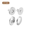 uxcell 20 Sets Magnetic Snaps Button, 10x2mm/0.39"x0.08" Metal Round Magnetic