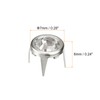 sourcing map 100 Pcs Rhinestone Stud Refills, 7mm/0.28" Rhinestone Claw