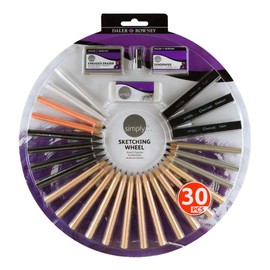 Daler Rowney Simply Sketching Wheel 30 Pieces