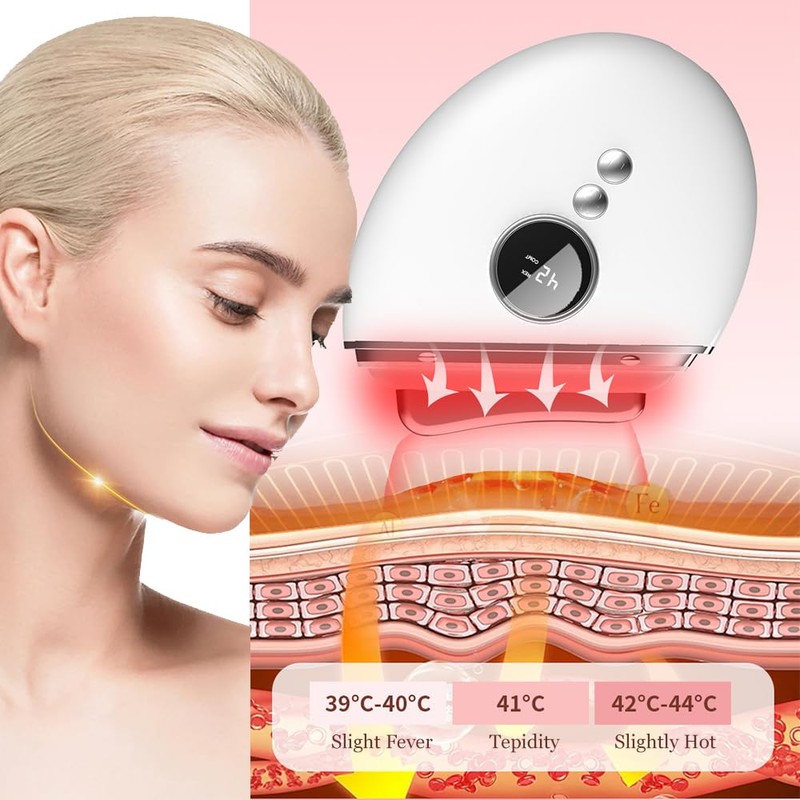 Horuili® Gesichtsmassagegerät, Gesichtsschaber, Gua Sha Elektrisch mit Vibration & Wärme,