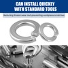 ZIUZI 150Pcs 18-8 Stainless Steel Spring Lock Washers Assortment Kit