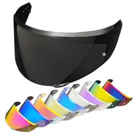 YMTSGEQ Replacement Helmet Visor for New K3, Motorcycle Helmet Shield Faceshield Visor Lens Compatible with AGV K3 DOT(E2206) Helmet(Deep Black)