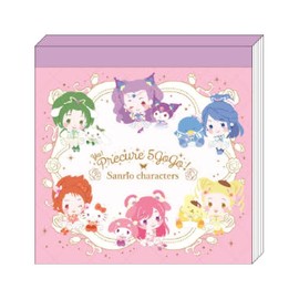 Sunstar Stationery Yes! Pretty Cure 5 GOGO! x Sanrio Characters Square Memory A 789224 Jesus Cure Five Go Go Collaboration