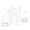 10pcs Clear PC Hold Down Brackets for 1" Mini Blinds