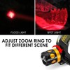 Headlamp Red and White Light, LED Headlamp 4 Modes, Waterproof