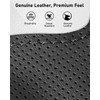 Belinous Leather Steering Wheel Cover Lace Up, Genuine Leather Hand
