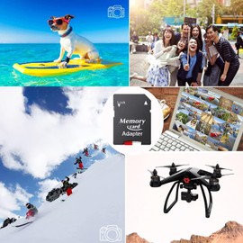 MicroSD Card MicroSDXC 512GB UHS-I Flash Memory Card with Adapter C10, U3, A1, V30, Full HD, 4K UHD, High Speed Card for Phone, Security Camera, Dash Cam, Action Camera