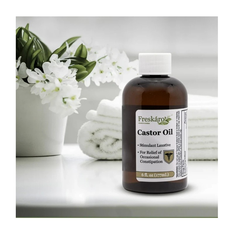 Freskaro Castor Oil 100% Pure Boost Hair Growth , Immune