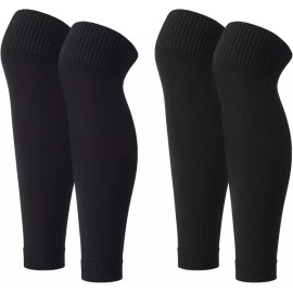 Xthrotsenk 축구화 프리컷 다리 소매 매칭 그립 양말 훈련용 정강이 보호 블랙 Xthrotsenk Football Socks Pre-Cut Leg Sleeves Matching Grip Training Shin Guard Black