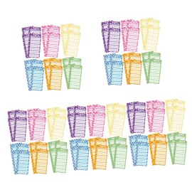 Operitacx 5 Sätze Budgetumschlag Geld-organizer-umschläge Münzumschläge Hauptbuch Große Aufkleber Geldbörse Büroartikel Büromaterial Cash-budget-ersetzungen Bürozubehör Papier 50 Blätter * 5