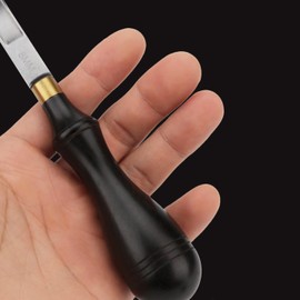 Leather Edge Skiving Tool Wide Mouth Leathercraft Edge Skiving Beveler DIY Beveler Shallow Skiving Trimming Leather Edge Press (0.31''/8mm)