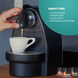 Invigo Coffee Espresso Pods for Nespresso Machine Original Line - Hot & Iced Coffee Espresso Pods, Kosher 100% Ground Espresso Coffee Capsules Nespresso Compatible - Pack of 30, Classic Flavor