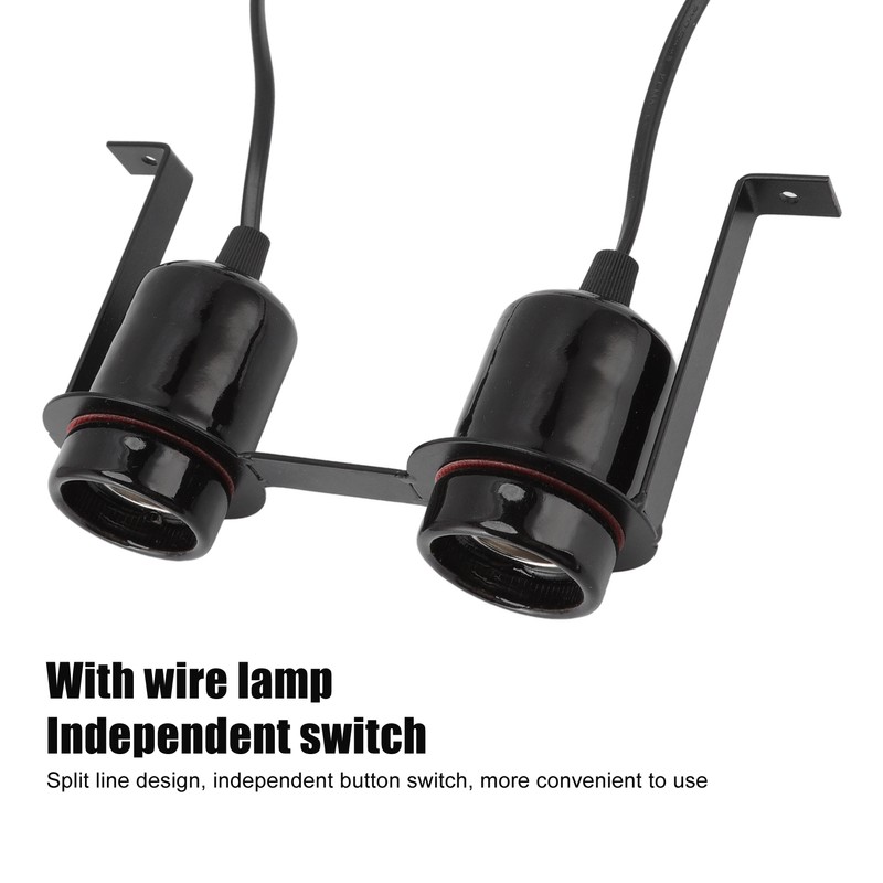 Reptile Ceramic Heat Lamp Holder Load 300W E27 Base Bulb