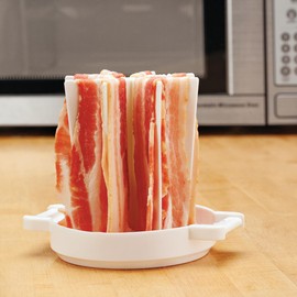 Microwave Bacon Can, Crafted With 100% BPA-Free Plastic, Kitchen Gadgets - Measures 6" High x 7" Diameter, by Chef's Pride