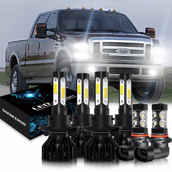 SHENKENUO For 2017-2019 Ford F250 F350 Combo LED Headlight High&Low