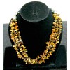 CRYSTALMIRACLE Tigers Eye 20 Inches Three Layered Necklace Healing Fashion