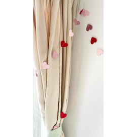 Muibien Heart Garland, Decoration, 13.1 ft (4 m), Valentine's Day, Birthday, Wedding, Wall Decoration, Decoration