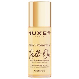 Nuxe Huile Prodigieuse Multi-Purpose Dry Oil Roll-On with 7 Botanical Oils for Radiant Glow and Hydration, for Face, Body & Hair, 2.0 fl oz