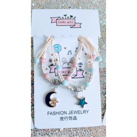 KH Duo Pulseras Amistad Dijes Luna Y Estrella Amigos Pareja