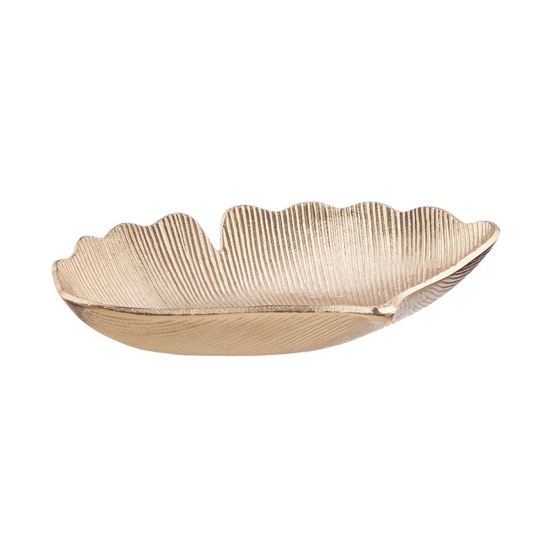 BUTLERS Golden Nature Decorative Bowl Gingko Leaf W 26 x