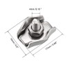 sourcing map 5 Pcs 304 Stainless Steel Single Wire Rope