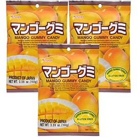 Kasugai Mango Gummy Candy 3.59oz (3 Pack)