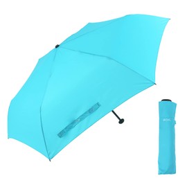 Waterfront Folding Umbrella, NEW Ultra-Light Carbon, Cyan, 50 cm, Lightweight, Super Water Repellent, Unisex U350-0283CY1-BF
