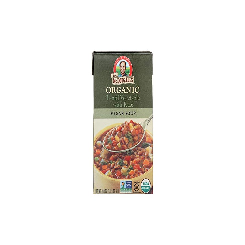 Dr. Mcdougall's Organic Lentil Vegetable Soup, 18 Ounce