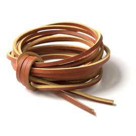 IPEA Genuine Leather Cord for DIY, Crafts, Crafts and Decorations - Made in Italy - Length 3 meters x 3 mm - Color Brown Br.