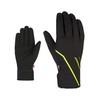 Ziener Men's ULTIMO Cross-Country Gloves | Primaloft Windproof Soft-Shell, Black.lime,