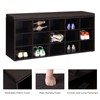 VASAGLE Shoe Bench with Cushion, Storage Bench with 15 Compartments,