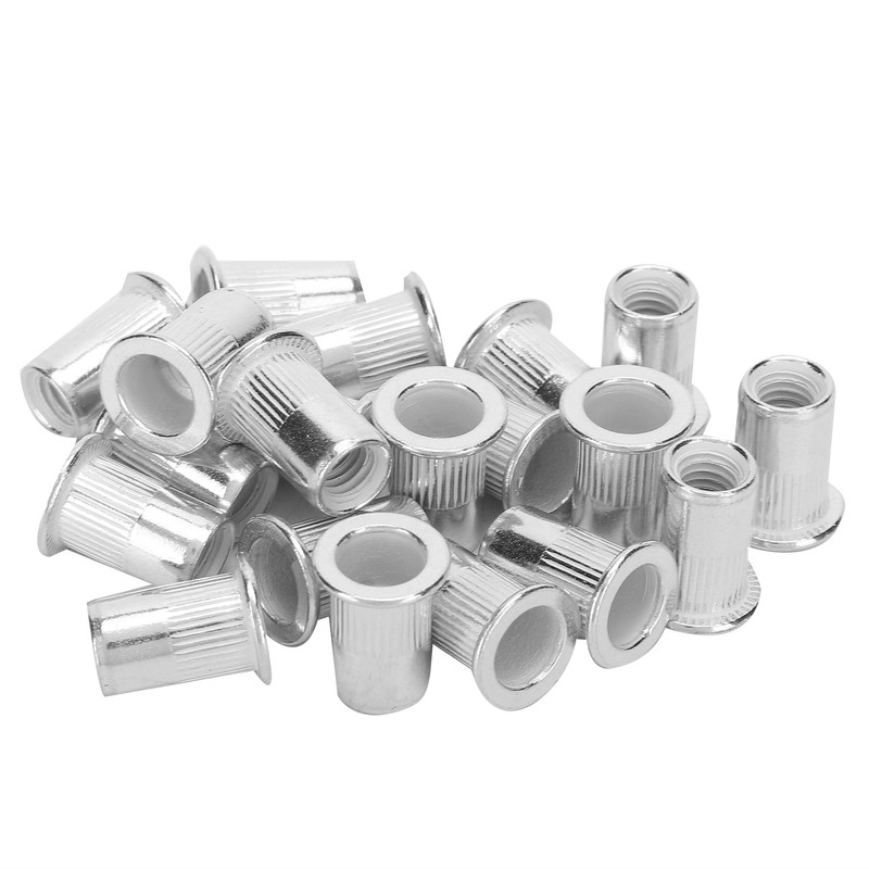 200pcs Professional Aluminum Rivet Nut Threaded Insert Nut Fastener Accessory