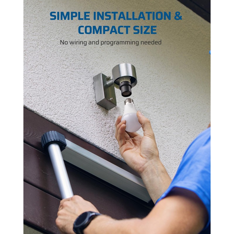 DEWENWILS Light Sensor Socket 2 Pack, Automatic Dusk to Dawn