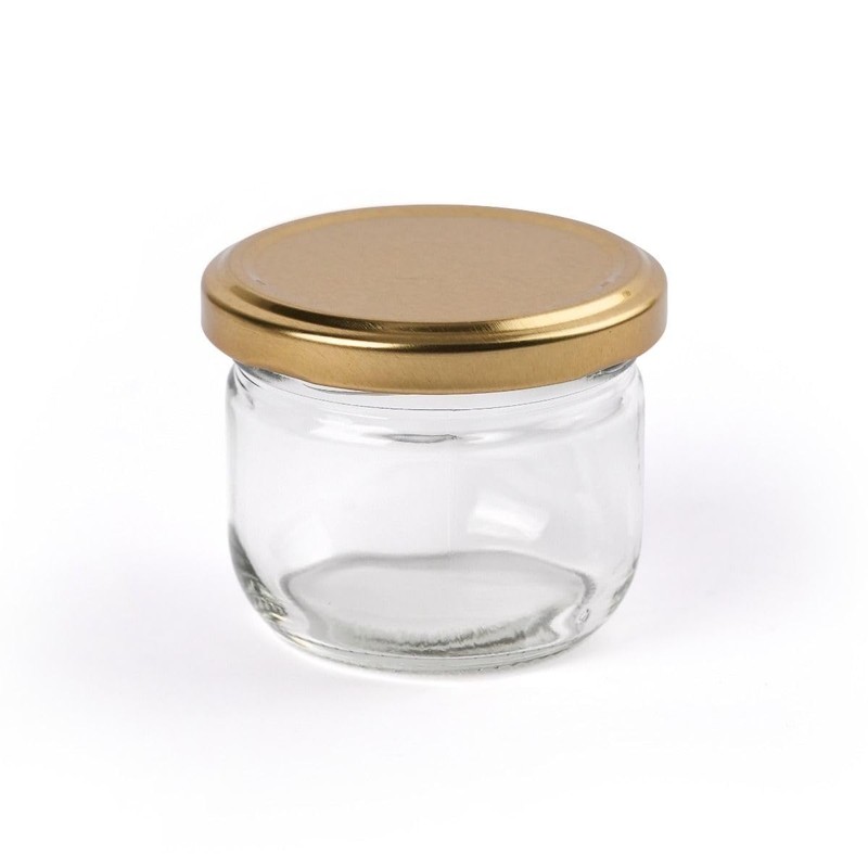 MARKY'S Mini Glass Jars With Tin Lids - 24 pack