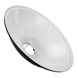 Fotodiox Pro 28in (70cm) All Metal Beauty Dish with Balcar (Alien Bees / Einstein / White Lightning) Insert - Soft White Interior