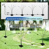 VIHOSE 2 Set Standing Misters for Outside Patio, Portable Stand