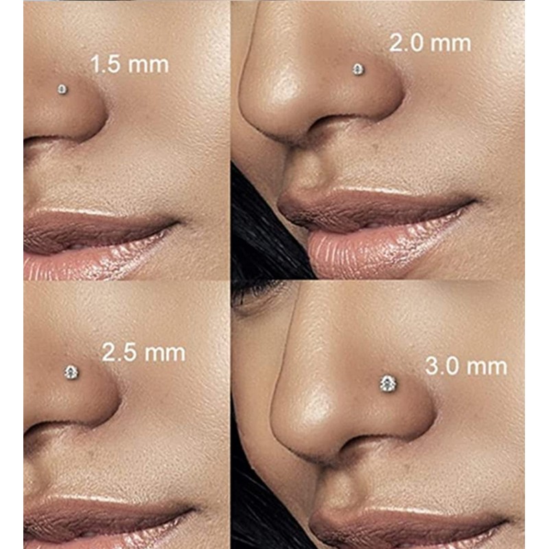 MODRSA Gold Nose Studs 22g Nose Stud 22 Gauge Nose