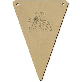 5 x 140mm 'Poison Ivy' Wooden Bunting Flags (BN00082847)