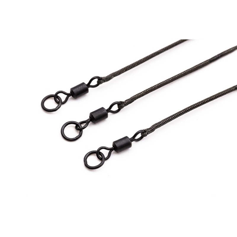 Korda Tackle Kable Leadcore Leader Ring Swivel 50cm: Weed