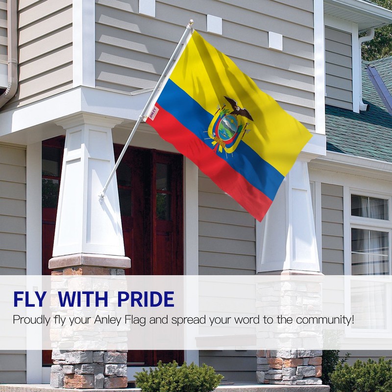 Anley Fly Breeze 3x5 Foot Ecuador Flag - Vivid Color