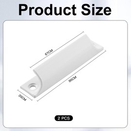 HFMYGS Balcony Door Handle Outdoor, Patio Door, Aluminium Alloy Handle, Suitable for Windows, Cabinets and Drawers, Versatile Secure Handle Set with Screws, Furniture Fittings