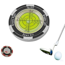 Golf Green Slope Reader, Golf Ball Marker,High Precision Golf Putting Green Reader, Golf Putting Level Bubble, Golf Level Marker, Level Golf Accessories, Golf Putting aid for Indoor Outdoor