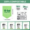 Eargardin 13 Gallon Trash Bags Compostable Compost Large Garbage Bag