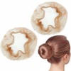 2 X Nylon Sleep-in Hair Nets with Elastic Edge -
