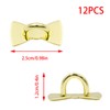 YUYUDEHM 12 Pcs Gold Phone Charm Hook, Bow Tie Cell