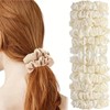 NINFEIQI 10Pcs Satin Hair Scrunchies, Elastic Ponytail Holder for Women